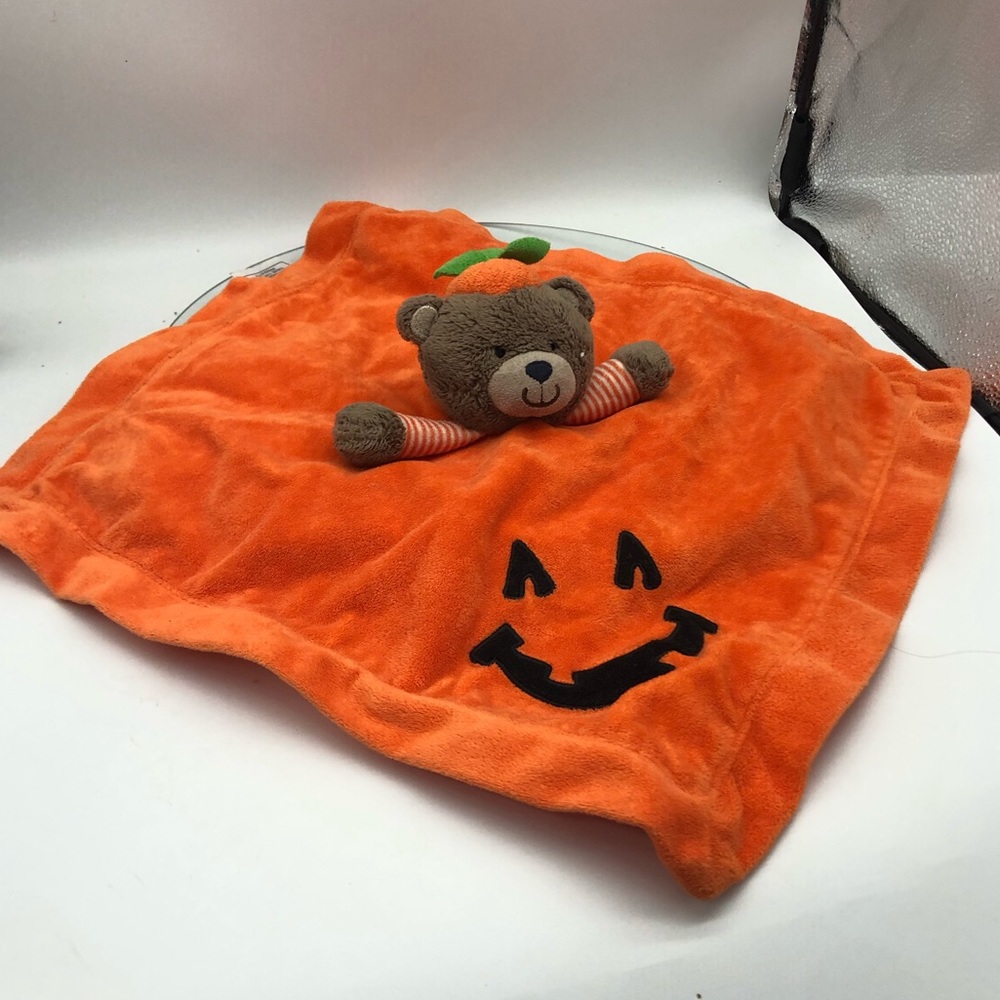 Halloween teddy bear lovey security blanket